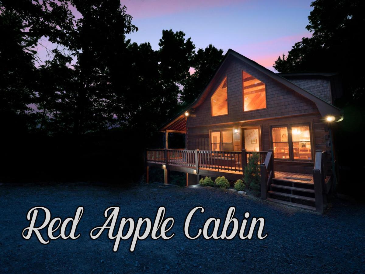 Red Apple Mountaintop Cabin Hot Tub, Wifi, Pet Friendly, Fireplace, Pit, Best Views Villa Cherry Log Luaran gambar