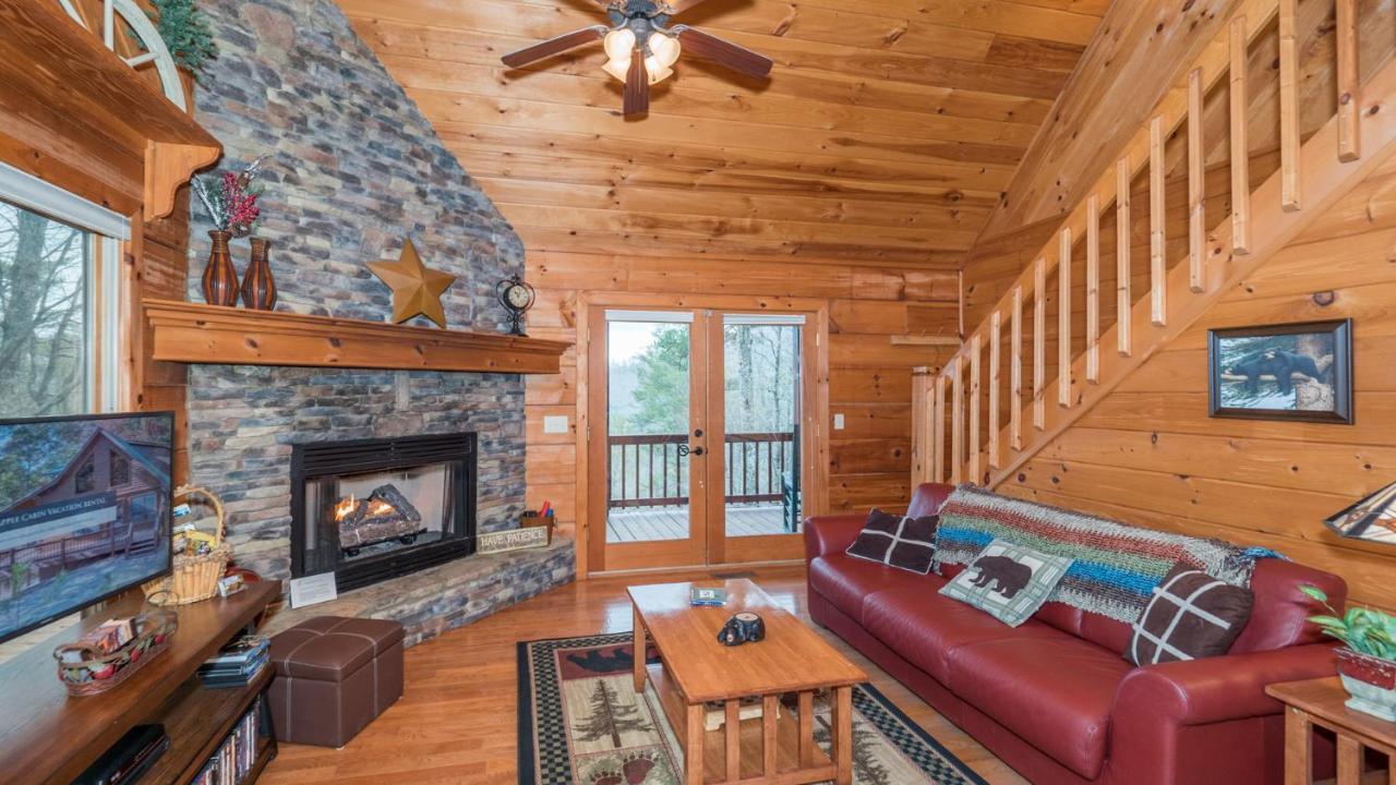 Red Apple Mountaintop Cabin Hot Tub, Wifi, Pet Friendly, Fireplace, Pit, Best Views Villa Cherry Log Luaran gambar