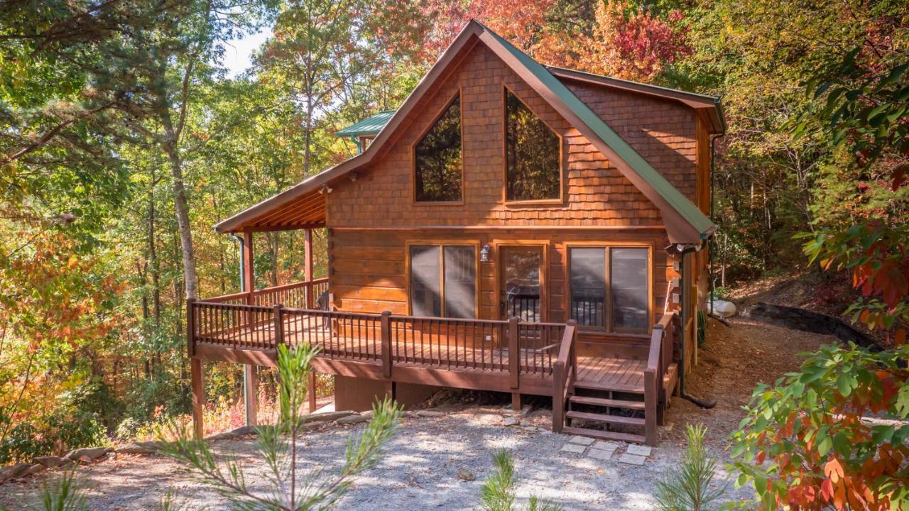 Red Apple Mountaintop Cabin Hot Tub, Wifi, Pet Friendly, Fireplace, Pit, Best Views Villa Cherry Log Luaran gambar